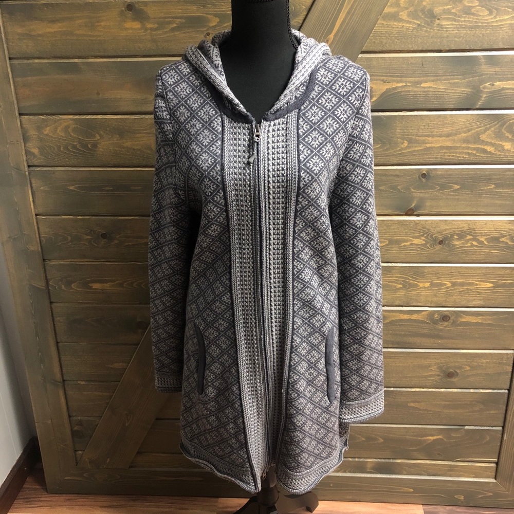 Athleta Long hooded Knit